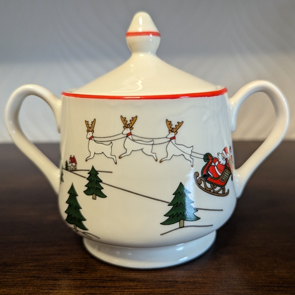 Vintage 1980s Fine China Of Japan Sugar & Cream Serving Set - Picture 5 of 12